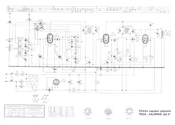 Tesla Talisman 308U schematic circuit diagram
